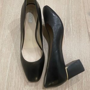 Cole Haan Grand OS Women’s Black Soft Leather Mid Heel Pumps Sz 9 B $198.00 MSRP